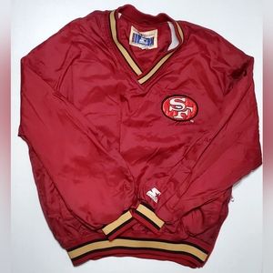 Vintage SAN FRANCISCO 49ERS STEVE YOUNG Starter Jacket Size MEDIUM